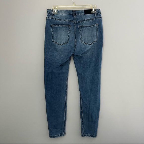 Floral Embroidered Skinny Jeans Y2K - Picture 5 of 7